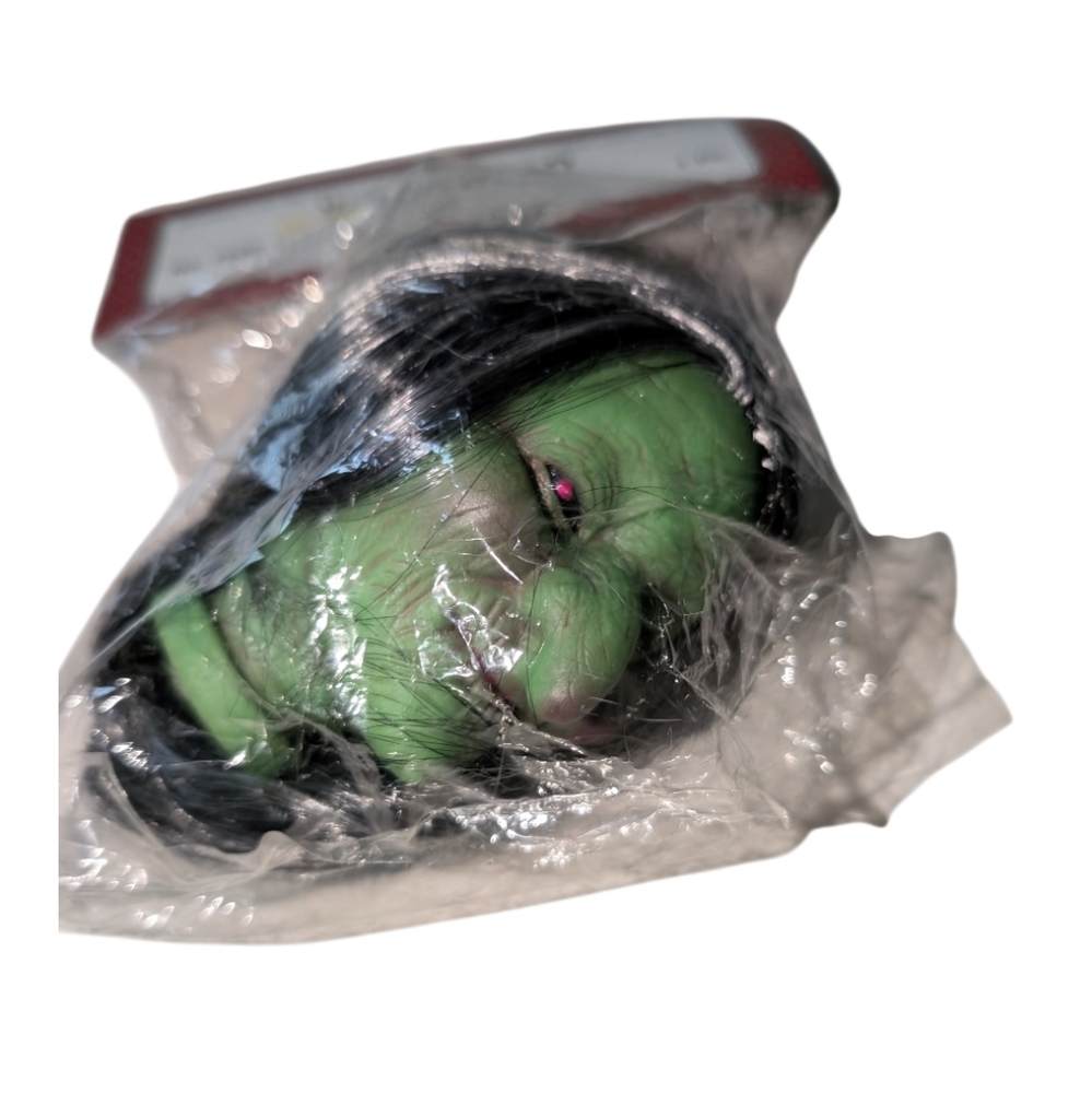 Fibre Craft Green Witch Head Craft Piece NOS Doll Parts 3 1/2" #7505